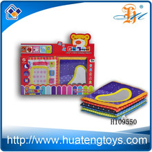 Wholesale Educational Baby soft Digital cloth book for bed surrounded H109550